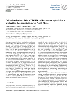 Critical evaluation of the MODIS Deep Blue aerosol optical depth