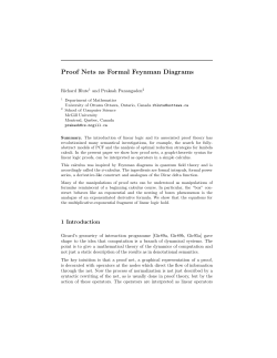 Proof Nets as Formal Feynman Diagrams