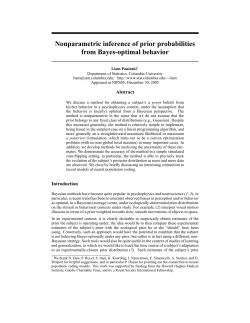 Nonparametric inference of prior probabilities from Bayes