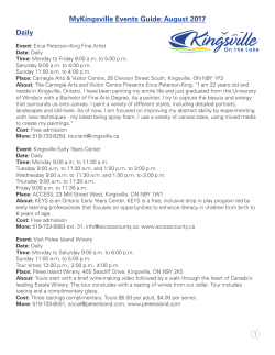 MyKingsville Events Guide: July 2017 Daily