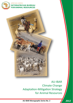 The AU-IBAR Climate Change Adaptation