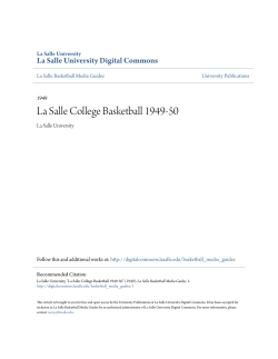 La Salle College Basketball 1949-50