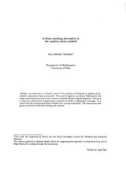 A front-tracking alternative to the random choice method - UiO