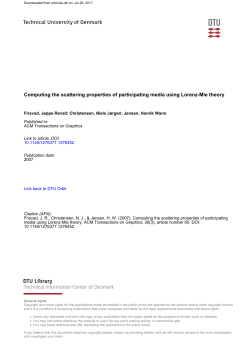 Computing the scattering properties of participating