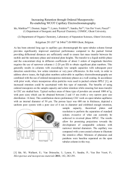 Developing a new mesoporous silica packing material for liquid
