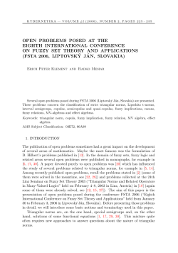 open problems posed at the eighth international