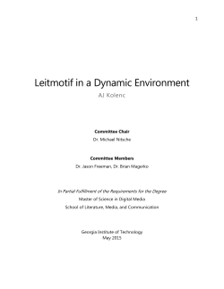 Leitmotif in a Dynamic Environment