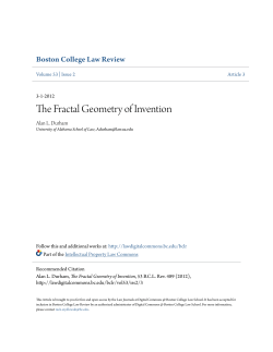 The Fractal Geometry of Invention