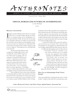 anthronotes - Department of Anthropology