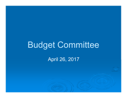 April 26, 2017 Presentation