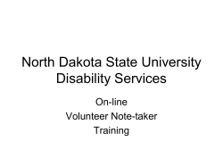 Note Taker Training