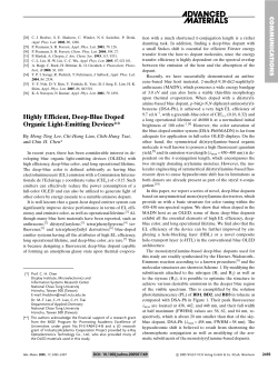 Highly Efficient, Deep-Blue Doped Organic Light