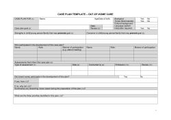 Case plan template - NGO Learning Centre