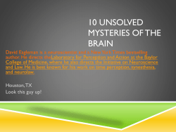 10 Unsolved Mysteries of the Brain