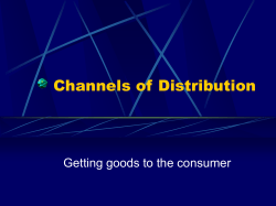 Channels of Distribution