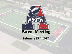EVAA Football Parent Meeting