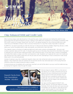 Chip-Enhanced Debit and Credit Cards