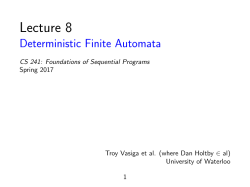 Introduction to Formal Languages