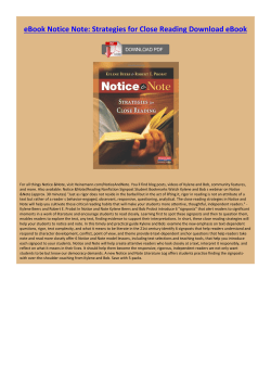 eBook Notice Note: Strategies for Close Reading