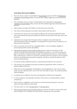 Terms and Conditions for the Luck Draw Prize for Kaya