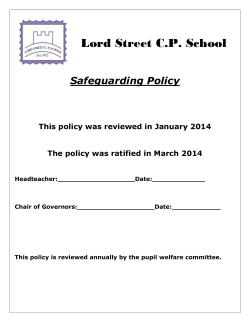 Summary of the Child Protection and Safeguarding Children Policy