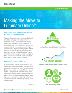 Making the Move to Luminate Online