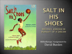 Salt in His Shoes Michael Jordan In Pursuit of a Dream