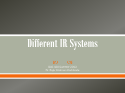 IR systems