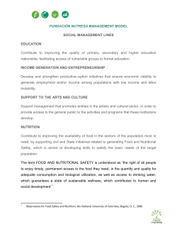 FUNDACI&Oacute;N NUTRESA MANAGEMENT MODEL SOCIAL
