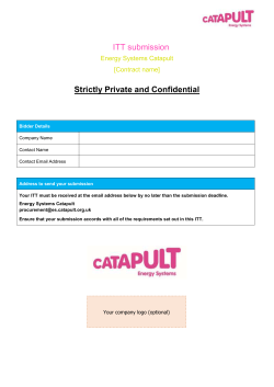 ESC1735 ITT Submission Document