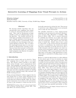 Interactive Learning of Mappings from Visual Percepts to Actions