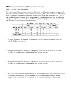 M4A2: How do we calculate probabilities given a two