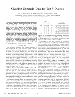 Cleaning Uncertain Data for Top-k Queries