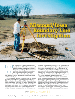 Missouri/Iowa Boundary Line Investigation