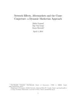 Network Effects, Aftermarkets and the Coase Conjecture