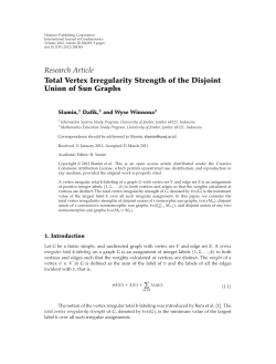 Research Article Total Vertex Irregularity Strength of the Disjoint