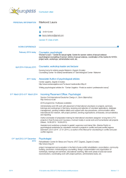 Europass-CV-ESP-20140304-Marković