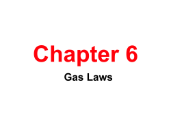 Lecture Ch#6 Gases - Seattle Central College