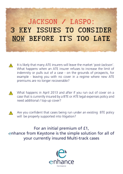 jackson / laspo: 3 key issues to consider now