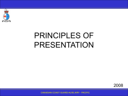 Principles of Presentation