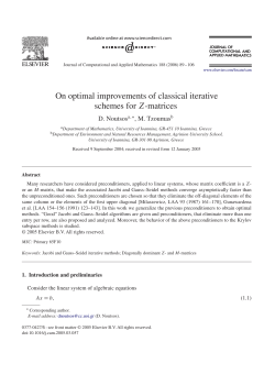 On optimal improvements of classical iterative schemes for Z