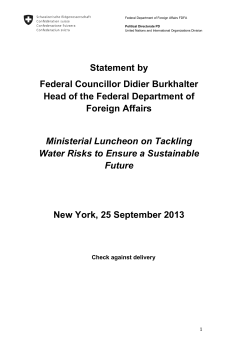 Tackling Water Risks to Ensure a Sustainable Future