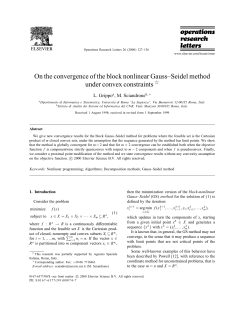 On the convergence of the block nonlinear Gauss&ndash;Seidel method