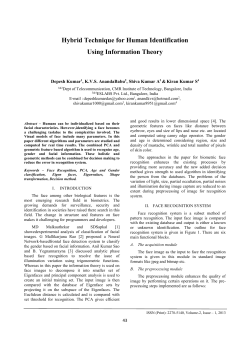 In this paper, a hybrid technique is proposed for human
