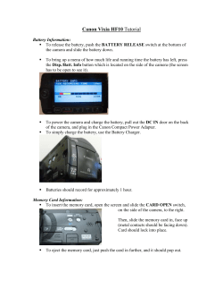 Canon Vixia HF10 Tutorial