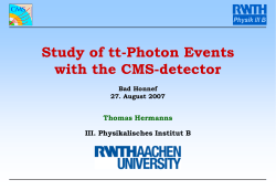 PPT - I. Physikalischen Instituts B
