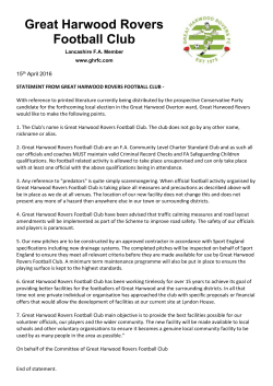 club statement 15/04/16
