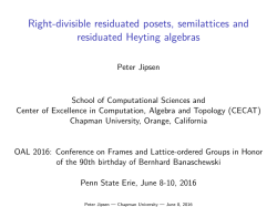Right-divisible residuated posets, semilattices and residuated