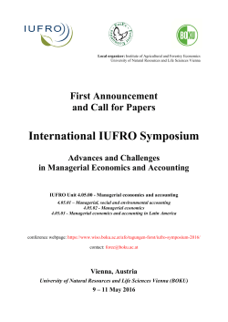 International IUFRO Symposium