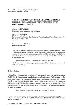 A SHORT ELEMENTARY PROOF OF